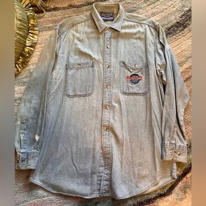Vintage Hard Rock Cafe Denim Button Down | Size Small.  Make Offer 🌎 oversized